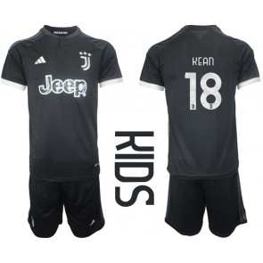 Maillot de foot Juventus Moise Kean #18 Troisième enfant 2023-24 Manches Courte (+ pantalon court)